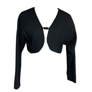 Wool Crepe Bolero Jacket